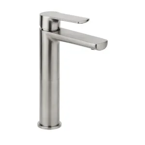 Alano Basin Mixer Extended - Brushed Nickel by ABI Interiors Pty Ltd, a Bathroom Taps & Mixers for sale on Style Sourcebook