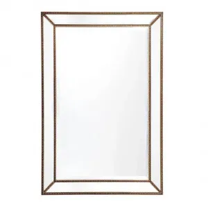 Zanthia Medium Wall Mirror Antique Gold 92cm x 61cm by Luxe Mirrors, a Mirrors for sale on Style Sourcebook