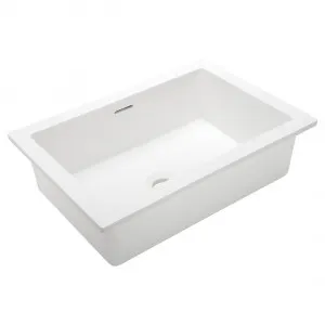 Zuri Rectangle Undercounter Basin - Gloss White by ABI Interiors Pty Ltd, a Basins for sale on Style Sourcebook