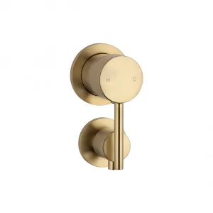 Elysian Shower Bottom Diverter - Brushed Brass by ABI Interiors Pty Ltd, a Bathroom Taps & Mixers for sale on Style Sourcebook