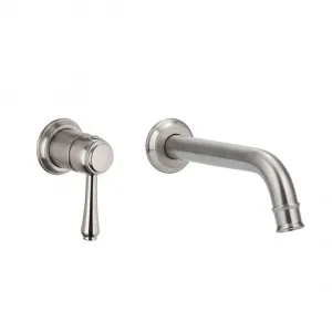 Kingsley Mixer & Spout Set - Brushed Nickel by ABI Interiors Pty Ltd, a Bathroom Taps & Mixers for sale on Style Sourcebook
