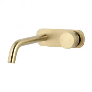 Milani Progressive Wall-Mounted Set - Brushed Brass by ABI Interiors Pty Ltd, a Bathroom Taps & Mixers for sale on Style Sourcebook