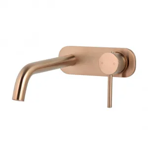 Elysian Minimal Wall-Mounted Set - Brushed Copper by ABI Interiors Pty Ltd, a Bathroom Taps & Mixers for sale on Style Sourcebook