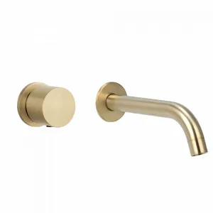Milani Progressive Mixer & Spout Set - Brushed Brass by ABI Interiors Pty Ltd, a Bathroom Taps & Mixers for sale on Style Sourcebook