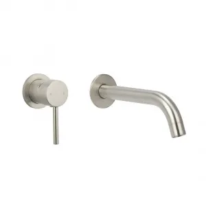 Elysian Minimal Mixer & Spout Set - Brushed Nickel by ABI Interiors Pty Ltd, a Bathroom Taps & Mixers for sale on Style Sourcebook