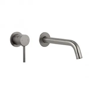 Elysian Minimal Mixer & Spout Set - Brushed Gunmetal by ABI Interiors Pty Ltd, a Bathroom Taps & Mixers for sale on Style Sourcebook