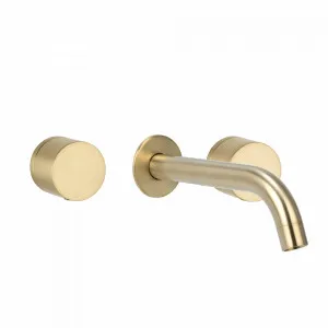 Milani Assembly Taps & Spout Set - Brushed Brass by ABI Interiors Pty Ltd, a Bathroom Taps & Mixers for sale on Style Sourcebook