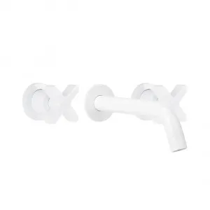 Cross Assembly Taps & Spout Set - White by ABI Interiors Pty Ltd, a Bathroom Taps & Mixers for sale on Style Sourcebook