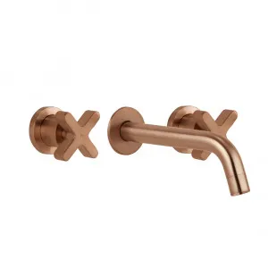 Cross Assembly Taps & Spout Set - Brushed Copper by ABI Interiors Pty Ltd, a Bathroom Taps & Mixers for sale on Style Sourcebook