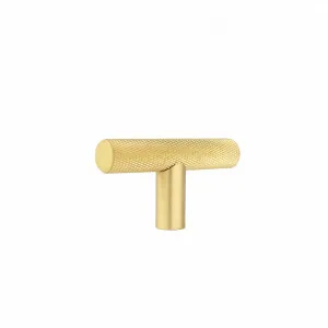 Tezra Textured Cabinetry T Pull - Brushed Brass by ABI Interiors Pty Ltd, a Cabinet Hardware for sale on Style Sourcebook