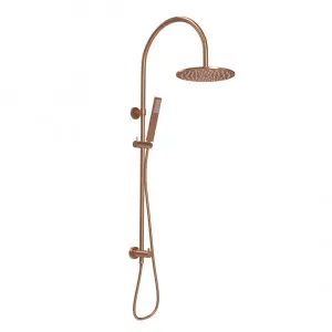 Elysian Gooseneck Shower Rail Set - Brushed Copper by ABI Interiors Pty Ltd, a Showers for sale on Style Sourcebook