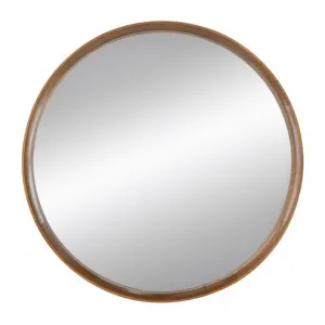 Pine Wood Wall Mirror 80cm by Luxe Mirrors, a Mirrors for sale on Style Sourcebook