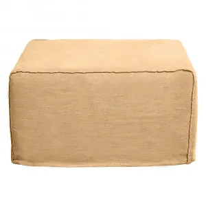 Como Linen Square Ottoman Cover Wheat - 70cm x 70cm by James Lane, a Ottomans for sale on Style Sourcebook