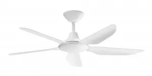 Calibo Storm 52" (1320mm) 5 Blade Indoor/Outdoor DC Ceiling Fan and Remote White by Calibo, a Ceiling Fans for sale on Style Sourcebook