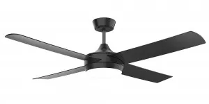 Calibo Breeze Silent 48" (1220mm) ABS AC Ceiling Fan with 24W LED Light and Remote Black by Calibo, a Ceiling Fans for sale on Style Sourcebook