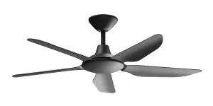 Calibo Storm 48" (1220mm) 5 Blade Indoor/Outdoor DC Ceiling Fan and Remote Matte Black by Calibo, a Ceiling Fans for sale on Style Sourcebook