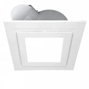 Square Ventair Airbus 250 Pro-V Bathroom Exhaust Fan With 14W LED Light White by Ventair, a Exhaust Fans for sale on Style Sourcebook