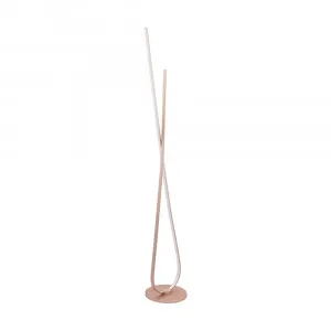 Eglo Palozza Floor Lamp Rose Gold by Eglo, a Floor Lamps for sale on Style Sourcebook