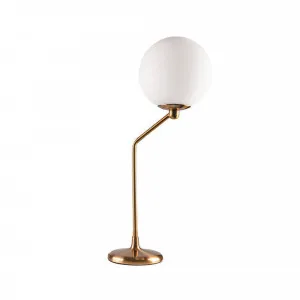 Mercator Marilyn Metalware and Frosted Glass Table Lamp (E27) Aged Brass by Mercator, a Table & Bedside Lamps for sale on Style Sourcebook