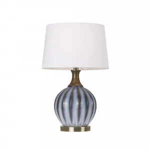 Telbix Yoni Table Lamp Edison Screw (E27) Antique Brass and White Glazed by Telbix, a Table & Bedside Lamps for sale on Style Sourcebook