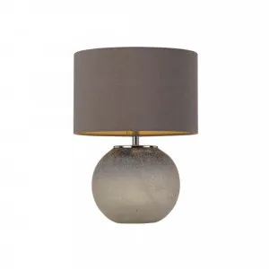 Telbix Lara Concrete Look Table Lamp (E27) Grey and White by Telbix, a Table & Bedside Lamps for sale on Style Sourcebook