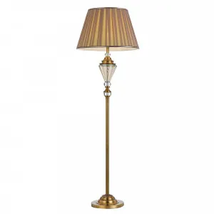 Oxford Glass Floor Lamp Antique Gold by Telbix, a Floor Lamps for sale on Style Sourcebook