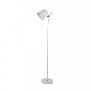Domus Elsa Adjustable Floor Lamp Edison Screw (E27) White by Domus, a LED Lighting for sale on Style Sourcebook