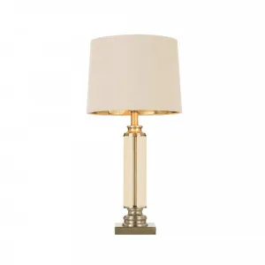 Telbix Dorcel Table Lamp Edison Screw (E27) Antique Brass and Cream by Telbix, a Table & Bedside Lamps for sale on Style Sourcebook