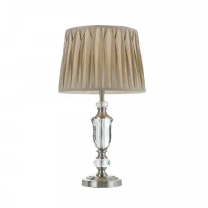 Telbix Wilton Table Lamp Edison Screw (E27) Nickel and Silver by Telbix, a Table & Bedside Lamps for sale on Style Sourcebook