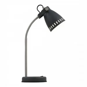 Telbix Nova Industrial Style Adjustable Table Lamp (E27) Black by Telbix, a Table & Bedside Lamps for sale on Style Sourcebook