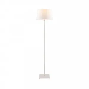 Telbix Devon Floor Lamp Edison Screw (E27) White by Telbix, a Floor Lamps for sale on Style Sourcebook