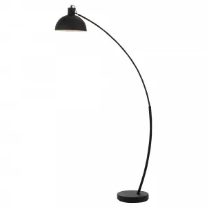 Beat Adjustable Metal Floor Lamp Black by Telbix, a Floor Lamps for sale on Style Sourcebook