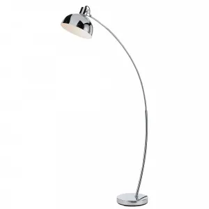 Beat Adjustable Metal Floor Lamp Chrome by Telbix, a Floor Lamps for sale on Style Sourcebook