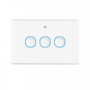 Mercator Ikuu Smart WiFi Isaac Touch Switch 3 Gang by Mercator, a LED Lighting for sale on Style Sourcebook