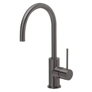 Phoenix Vivid Slimline Side Lever Sink Mixer 160mm Gooseneck - Brushed Carbon by PHOENIX, a Kitchen Taps & Mixers for sale on Style Sourcebook