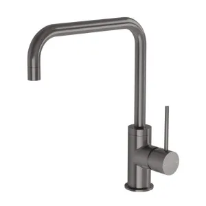 Phoenix Vivid Slimline Side Lever Sink Mixer 220mm Squareline - Brushed Carbon by PHOENIX, a Kitchen Taps & Mixers for sale on Style Sourcebook