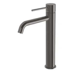 Phoenix Vivid Slimline Vessel Mixer Curved Outlet - Brushed Carbon by PHOENIX, a Bathroom Taps & Mixers for sale on Style Sourcebook