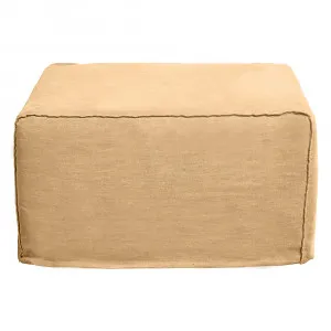 Como Linen Square Ottoman Wheat - 100cm x 100cm by James Lane, a Ottomans for sale on Style Sourcebook