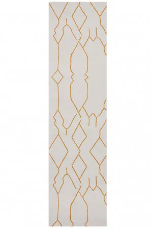 Paradise Ivy Gold Runner by Rug Culture, a Contemporary Rugs for sale on Style Sourcebook