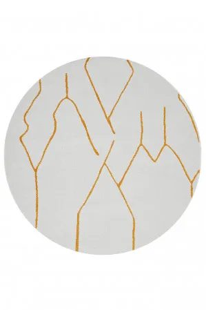 Paradise Ivy Gold Round by Rug Culture, a Contemporary Rugs for sale on Style Sourcebook