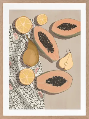 Fruta de bomba Framed Art Print by Urban Road, a Prints for sale on Style Sourcebook