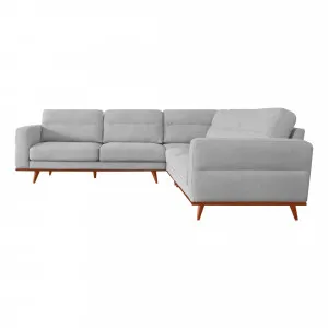 Astrid Modular Sofa in Talent Silver / Brown Leg by OzDesignFurniture, a Sofas for sale on Style Sourcebook