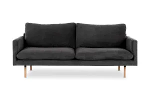 Frankie Scandinavian 3 Seat Sofa, Grey Fabric, by Lounge Lovers by Lounge Lovers, a Sofas for sale on Style Sourcebook