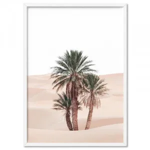 Desert Palms on Sand Dunes I - Art Print by Print and Proper, a Prints for sale on Style Sourcebook