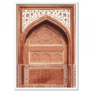 Burnt Orange Arch Old Jaipur - Art Print by Print and Proper, a Prints for sale on Style Sourcebook
