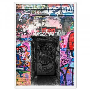 Melbourne Street Art / Hosier Lane Door I - Art Print by Print and Proper, a Prints for sale on Style Sourcebook