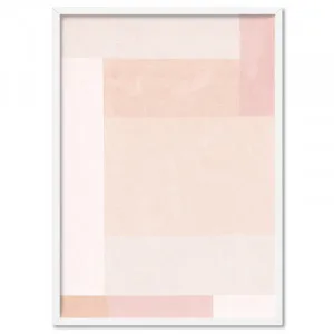 Abstract Blocks | Boho Blush I - Art Print by Print and Proper, a Prints for sale on Style Sourcebook