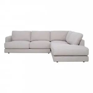 Temple Corner Chaise Sofa RHF in Belfast Beige by OzDesignFurniture, a Sofas for sale on Style Sourcebook