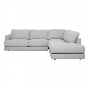 Temple Corner Chaise Sofa RHF in Belfast Grey by OzDesignFurniture, a Sofas for sale on Style Sourcebook