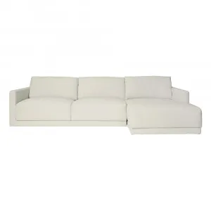 Haven California Ivory Chaise Sofa Right Facing - 3 Seater by James Lane, a Sofas for sale on Style Sourcebook